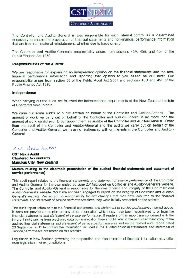 Page 3 of the Independent Auditor's report. 