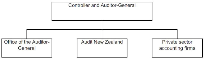 Diagram of the organisational structure.