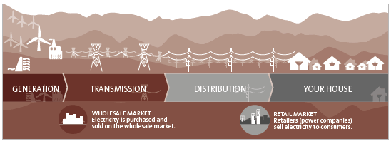 Figure 1 - The structure of the electricity industry. 