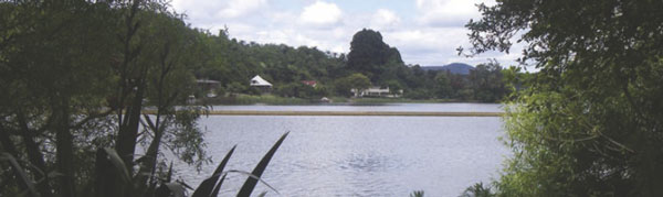 Photo of Ohau diversion wall. 