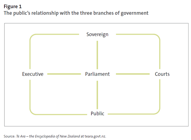 Figure 1 - The public’s relationship with the three branches of government
