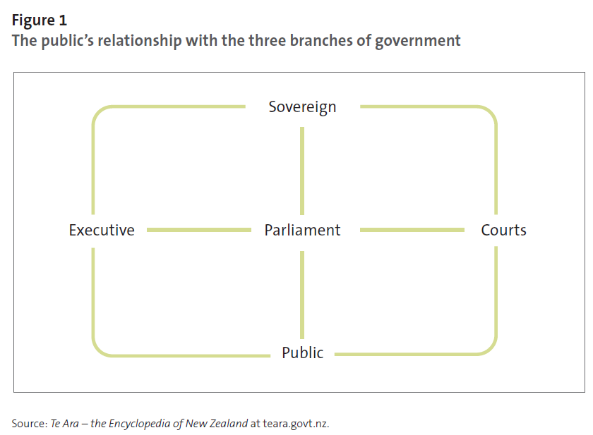 Figure 1 - The public’s relationship with the three branches of government