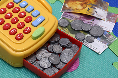 Toy cash register