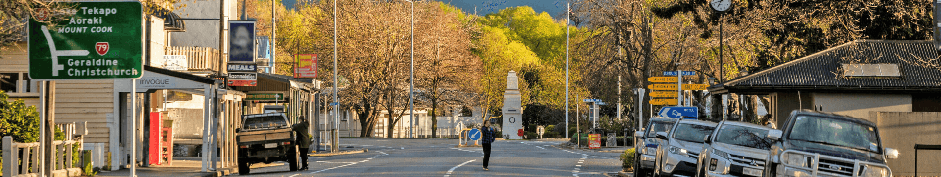 Timaru street, South Island